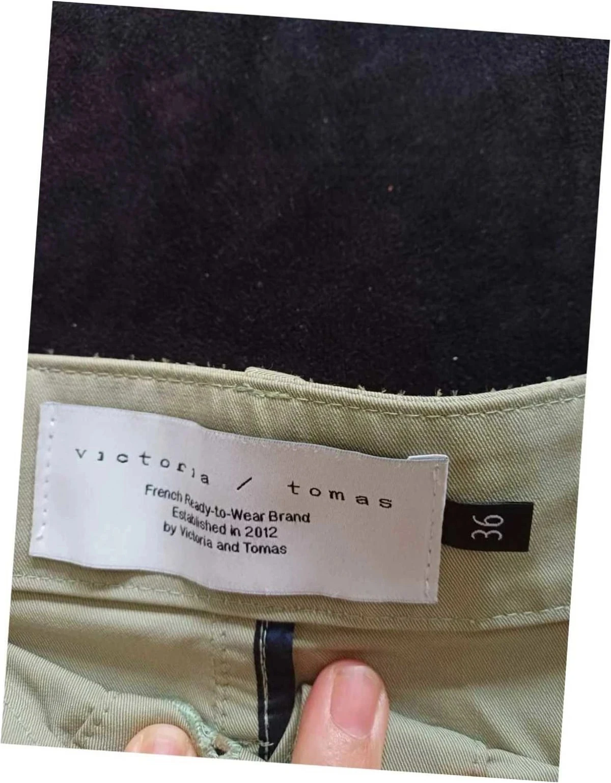 Pieza de diseñador Minifalda VictoriaTomas Estilo Cargo Safari talla 36) – photo 10